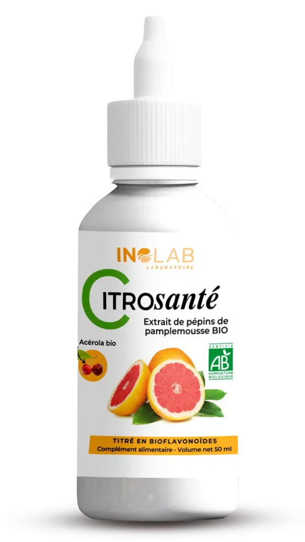 Pépins de pamplemousse bio + extrait d'acérola bio